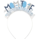 UNIQUE BLUE MOM TO BE HEAD BAND