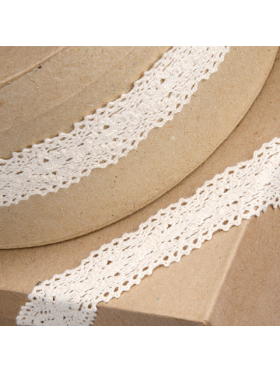 VINTAGE LACE RIBBON 30MM X 5M IVORY