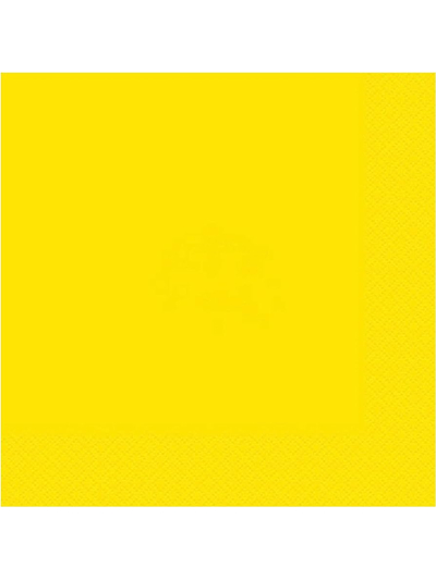 UNIQUE NEON YELLOW LUNCH NAPKINS PK20