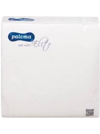 PALOMA 2 PLY WHITE NAPKINS 40CMX40CM PK50