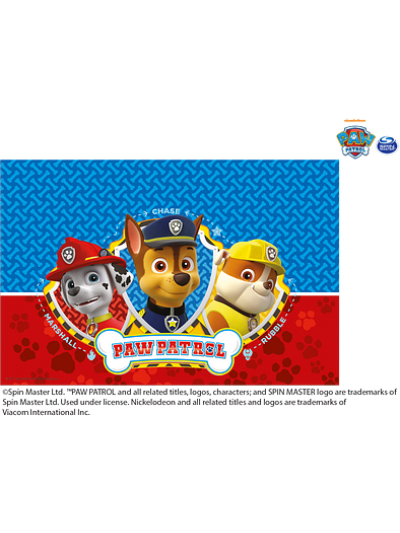 PAW PATROL PLASTIC TABLE COVER 1CT