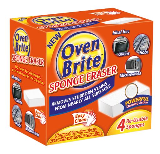 OVEN BRITE SPONGE ERASER 4PK
