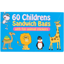 TIDYZ CHILDREN SANDWICH BAG STICKER 60'S