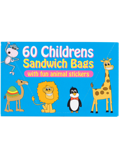 TIDYZ CHILDREN SANDWICH BAG STICKER 60'S