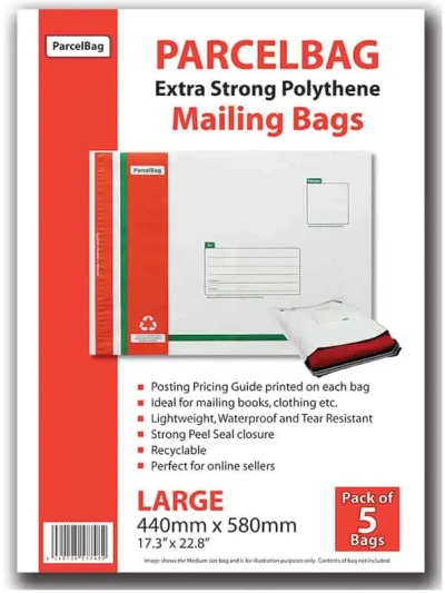 PARCEL BAG LARGE 440X580MM PK50