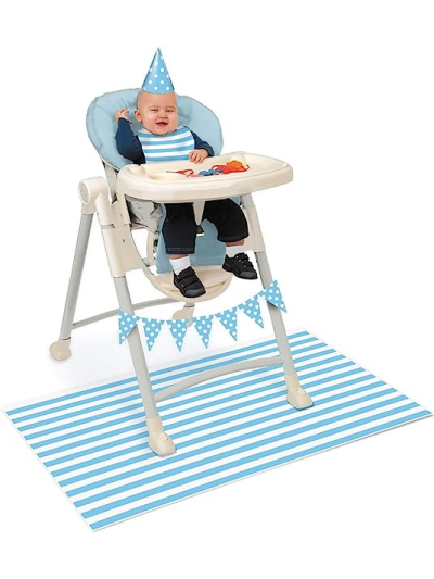 UNIQUE BLUE BIRTHDAY HIGH CHAIR KIT