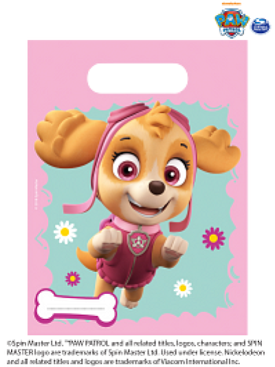 PAW PATROL SKYE & EVEREST PARTY BAGS PK6