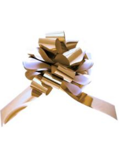 APAC 50MM GOLD METALLIC PULL BOW PK20