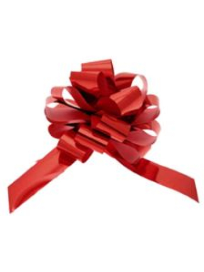 APAC 50MM RED METALLIC PULL BOW PK20