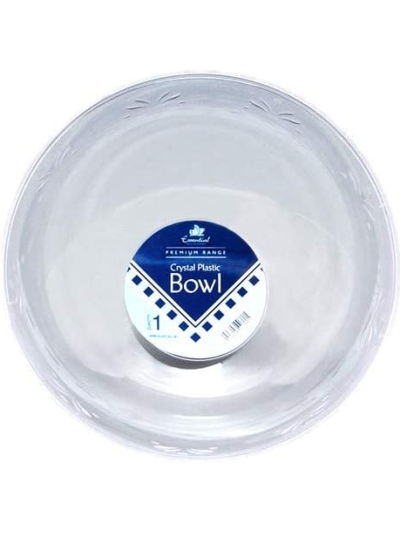 CRYSTAL PLASTIC BOWL 20CM