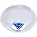 CLEAR PLATINUM SERVING BOWL 24CM