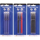JUST STATIONERY 3 LUXURY SMOOTH WRITE PENS