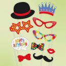UNIQUE 10 CONFETTI BIRTHDAY PHOTO PROPS