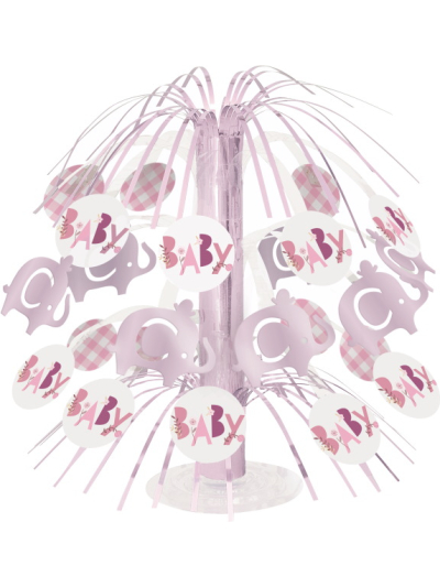 UNIQUE PINK ELEPHANT FOIL CASCADE CENTREPIECE
