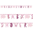 UNIQUE 6FT PINK FLORAL ELEPHANT JOINTED BANNER