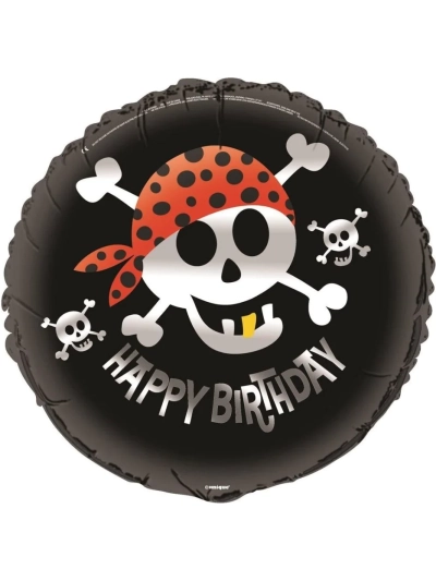 UNIQUE 18" PIRATE HAPPY BIRTHDAY BALLOON
