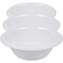ESSENTIAL WHITE PLASTIC 16CM BOWLS PK25