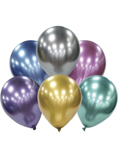 12 PLATINUM BALLOONS ASST