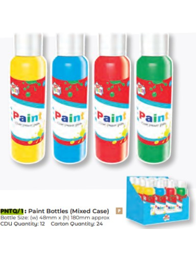 ACT. REGULAR  PAINT  MIXED RED, GREEN ,YELLOW & BLUE 250ML
