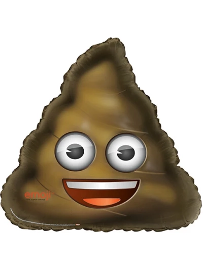 UNIQUE EMOJI 32" POOP HELIUM GIANT BALLOON