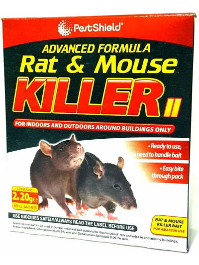 RAT & MOUSE KILLER ADV FORMULA 2X20GM