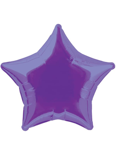 UNIQUE 20" STAR PURPLE FOIL BALLOON