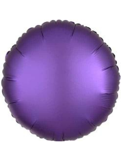 UNIQUE 18" ROUND DEEP PURPLE FOIL BALLOON