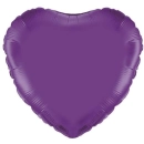 UNIQUE 18" HEART PURPLE FOIL BALLOON
