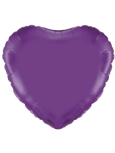UNIQUE 18" HEART PURPLE FOIL BALLOON