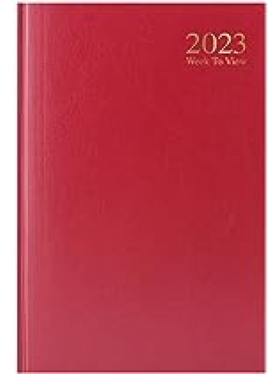 A5 2023 DIARY WTV HARDBACK/RED