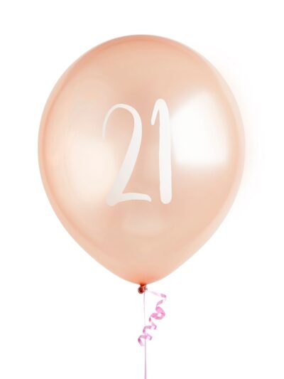 21ST ROSE GOLD 12" BALLOON PK5