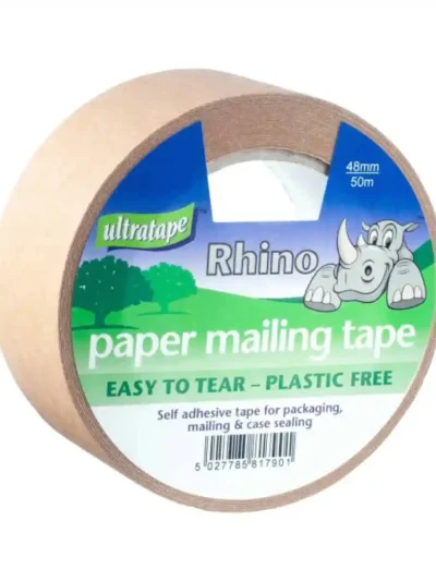 RHINO PAPER MAILING TAPE 48MMX50M