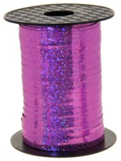 APAC 5MMX250M BABY PINK HOLOG CURLING RIBBON