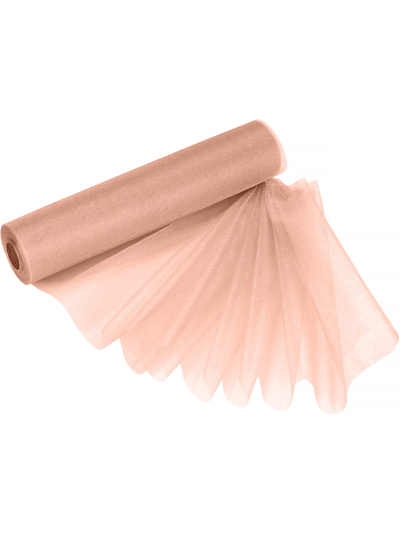 CLUB GREEN ORGANZA SHEER ROLL 29CMX25M ROSE GOLD