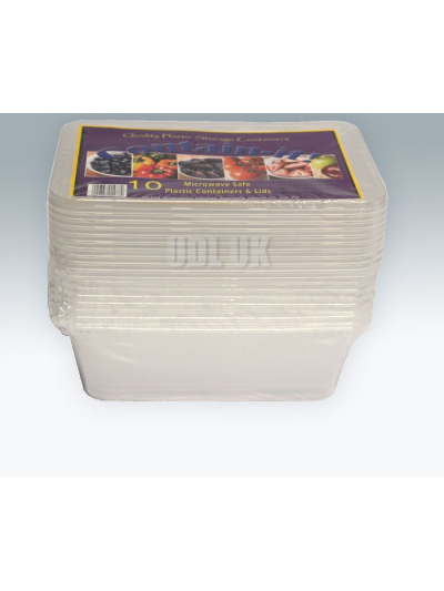 750CC RECT CONT + LIDS X 10