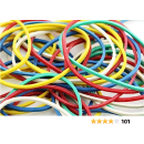 RUBBER BANDS ASST SIZES COLOURED 50G
