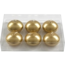 GOLD FLOATING CANDLES PK6