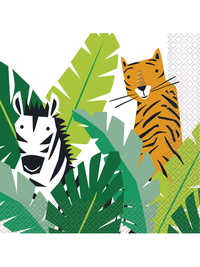 UNIQUE ANIMAL SAFARI LUNCH NAPKINS PK16