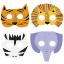 UNIQUE ANIMAL SAFARI PAPER MASKS PK8