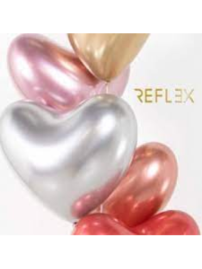 SEMPERTEX 14IN ASST REFLEX HEARTS PK15