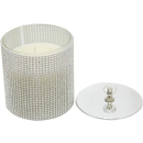 SILVER DIAMONTE CANDLE (FRAGRANCED)