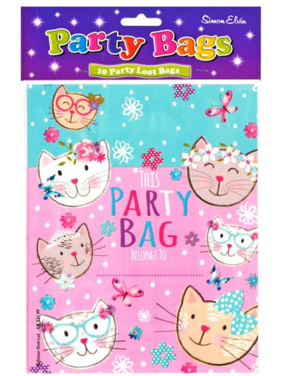 SIMON ELVIN LOOT BAGS KITTENS PK8