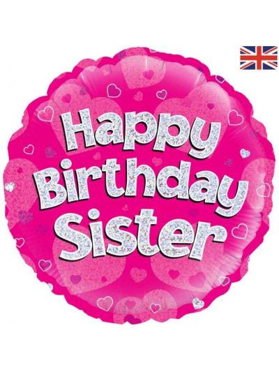 OAKTREE 18" HAPPY BIRTHDAY SISTER FOIL BALLOON