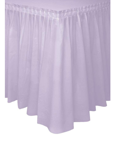 UNIQUE 29IN.X 14FT LAVENDER TABLE SKIRT