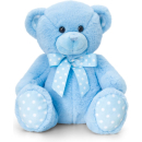 KEEL TOYS 25CM BABY SPOTTY BEAR-BLUE