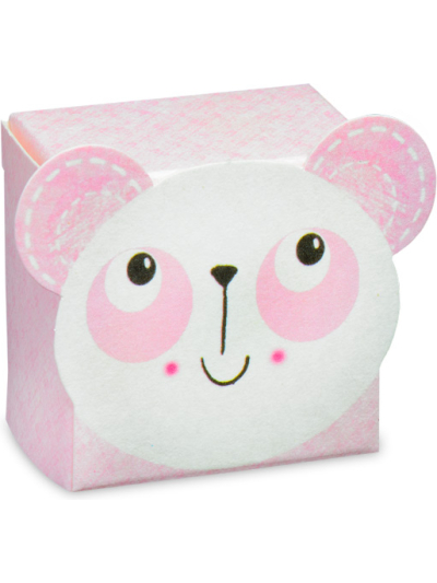 PANDA PINK SQ BOX 35X35X25 PK10