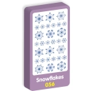 PURPLE PEACH SNOWFLAKES STICKER SHEET