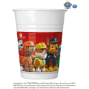 PAW PATROL PLASTIC CUPS 200ML PK8