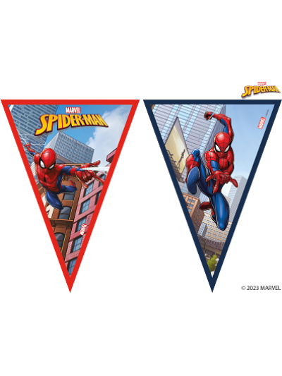 MARVEL'S SPIDERMAN TRIANGLE FLAG BANNER