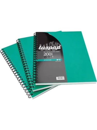 SILVINE LUXPAD SPIRAL NOTEBOOK PACK OF 6
